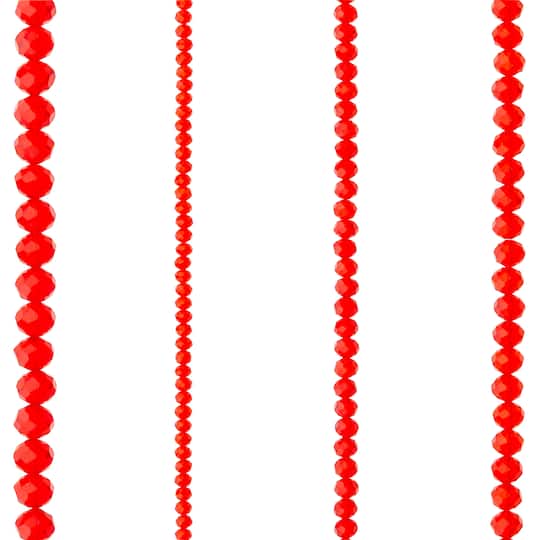 Glass Faceted Rondelle Beads by Bead Landing